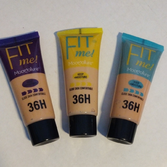Fit Me Foundation Set - Purple, Yellow, Blue - Picture 1 of 8